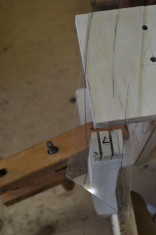 Plexi pattern for locating joinery to different chairs. Plexi pattern for locating joinery to different chairs.